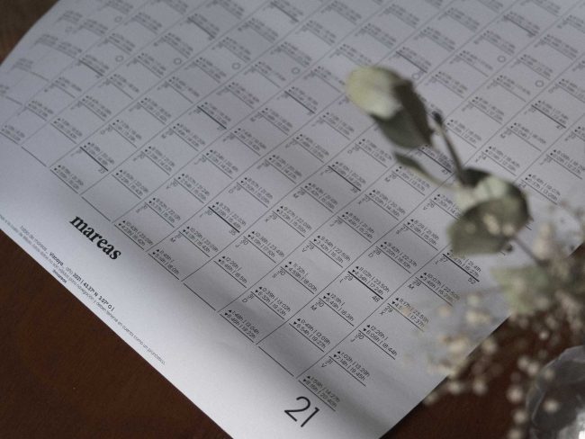 Calendario mareas 2023